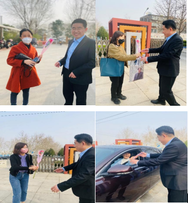 連心物業(yè)駐文化館項目開(kāi)展“三八婦女節”送鮮花活動(dòng)